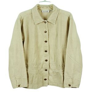 Casey‎ & Max Women's Jacket Corduroy Shacket Button Front 100% Cotton, Large